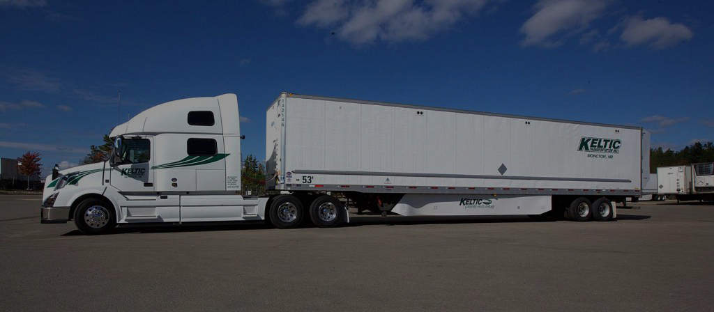 Keltic Transportation transport truck with trailer long haul